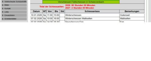 Bezirksschiessen